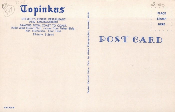 Topinkas Country House -  W Grand Blvd Location (newer photo)